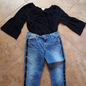 Eyelet Peasant Blouse